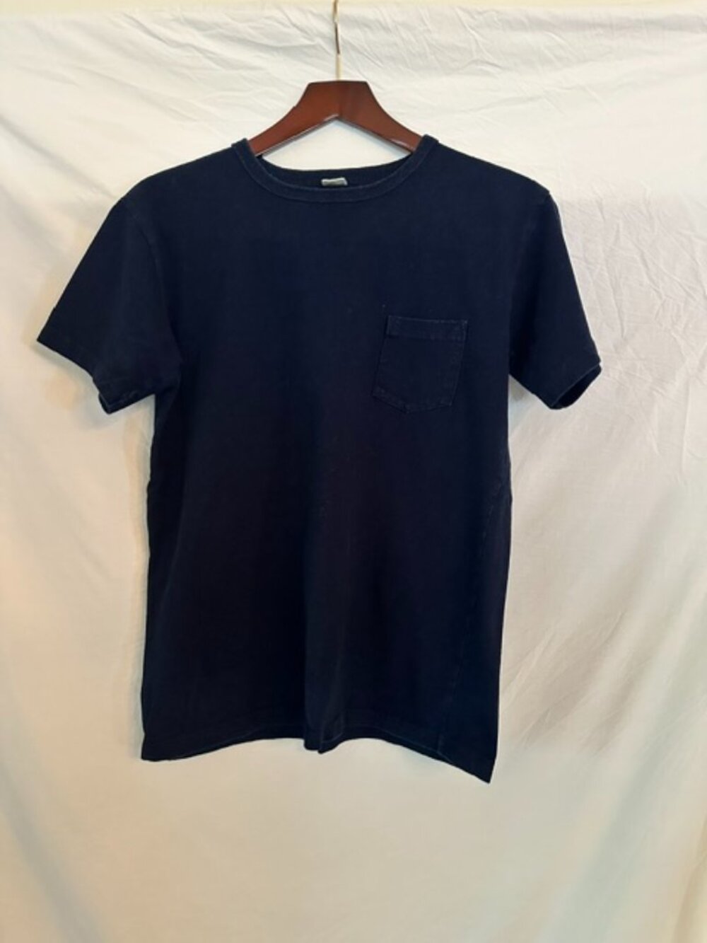 3sixteen Navy Blue Heavyweight Pocket T-Shirt Made USA Men's Large
